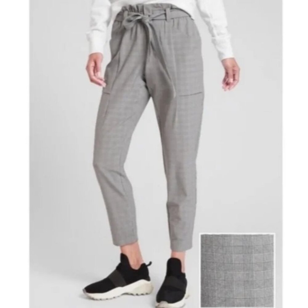 Athleta Plaid SKyline High-Waisted Pants Size 2